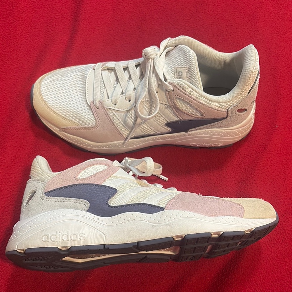 Adidas White and Pink Sneakers